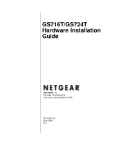 Netgear GS716T GS716Tv2/GS724Tv3 Hardware manual