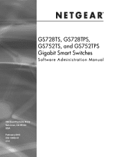 Netgear GS752TS GS7xxTS-TPS Software Admin Manual