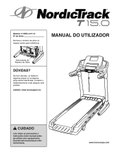 NordicTrack T15.0 Treadmill Portuguese Manual