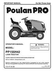 Poulan PP155H42 Owner Manual