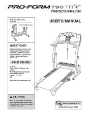 ProForm 790tr Treadmill Uk Manual