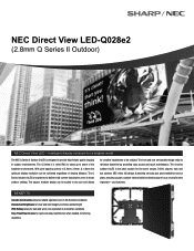 Sharp LED-Q028E2 Specification Brochure