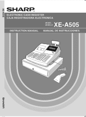 Sharp XE-A505 XE-A505 Operation Manual in English and Spanish