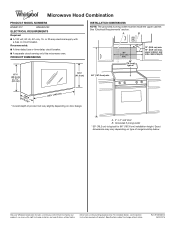 Whirlpool WMH31017FW Dimension Guide