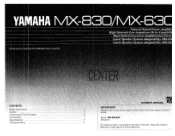 Yamaha MX-830 Owner's Manual