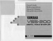 Yamaha VSS-200 Owner's Manual (image)