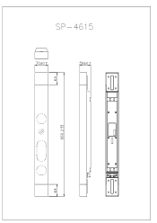 NEC LCD4615 SP-4615 Mechanical Drawing