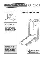 ProForm 6.5q Spanish Manual