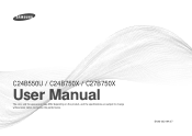 Samsung C24B750X User Manual Ver.1.0 (English)