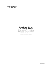 TP-Link Archer D20 Archer D20 V1 User Guide