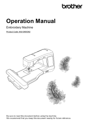 Brother International Innov-is VE2200 Operation Manual