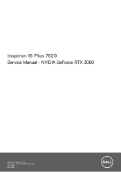 Dell Inspiron 16 Plus 7620 Service Manual - NVIDIA GeForce RTX 3060