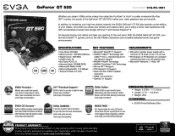 EVGA GeForce GT 520 PDF Spec Sheet