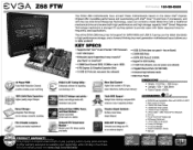 EVGA Z68 FTW PDF Spec Sheet
