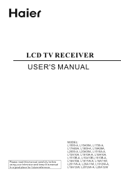 Haier L1910B-A User Manual
