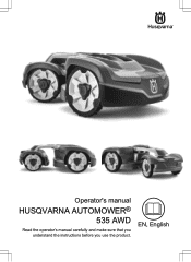 Husqvarna AUTOMOWER 535 AWD Owner Manual