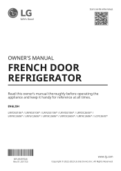 LG LRFXC2606S Owners Manual