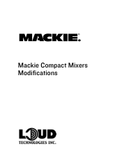 Mackie CR1604 Modifications