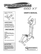 ProForm 660 Xt Uk Manual