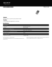 Sony CKM-NWZE430 Marketing Specifications