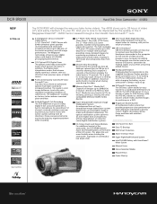 Sony DCR-SR300 Marketing Specifications