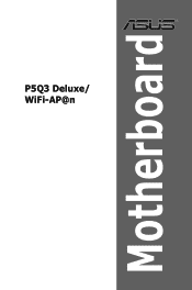 Asus P5Q3 Deluxe WiFi-AP n User Manual