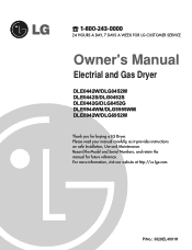 LG DLE0442G Owner's Manual
