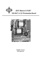 MSI K8T MASTER2-FAR User Guide