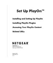 Netgear EVA9100 EVA9100 PlayOn Setup Manual