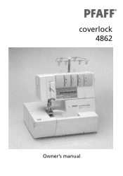 Pfaff coverlock 4862 Owner's Manual