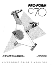 ProForm C70 Owners Manual