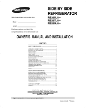 Samsung RS267LABP Quick Guide (easy Manual) (ver.1.0) (English)