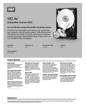 Western Digital Ae Drive Specification Sheet