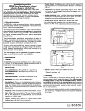 Bosch DS794Z Installation Instructions