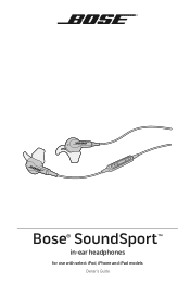 Bose SoundSportin-ear Owner's guide - Apple