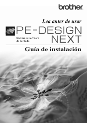 Brother International PEDESIGNNEXT Installation Guide Spanish - Spanish