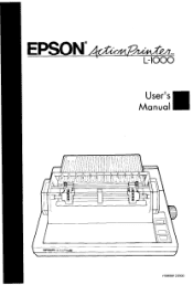 Epson LQ-500 User Manual