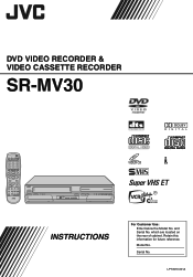 JVC SR-MV30U Instruction Manual