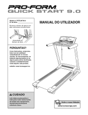ProForm Quick Start 9.0 Treadmill Portuguese Manual