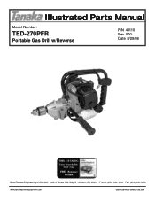 Tanaka TED-270PFR Parts List
