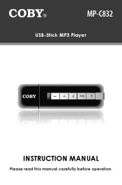 Coby MPC832 Instruction Manual