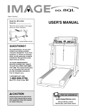 Image Fitness 10.8ql Treadmill User Manual