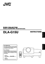 JVC DLA-G15U DLA-G15U User instruction manual (2.1MB)