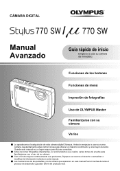 Olympus Stylus 770 SW Stylus 770 SW Manual Avanzado (Espa?ol)
