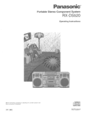 Panasonic RXDS520 RXDS520 User Guide