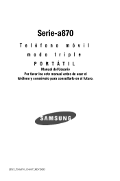 Samsung SCH A870 User Manual (SPANISH)