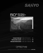 Sanyo DP50749 Owners Manual