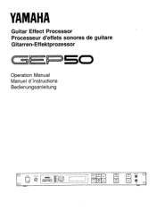 Yamaha GEP50 GEP50 Owners Manual Image