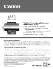 Canon i850 Series i850_spec.pdf