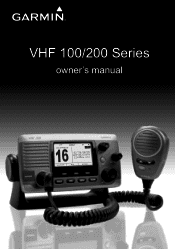 Garmin VHF200 Owner's Manual